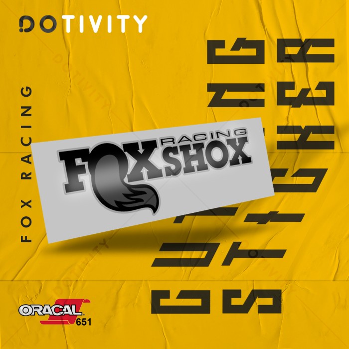 

Cutting Sticker FOX RACING V3 2 Colors (Full)