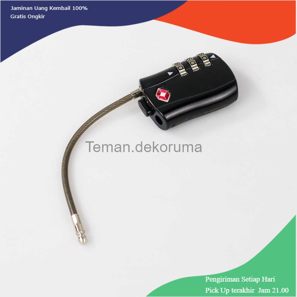 TD-PR2 TRAVELSKY Gembok Koper TSA Padlock Kode Angka 3 Digit - TSA007