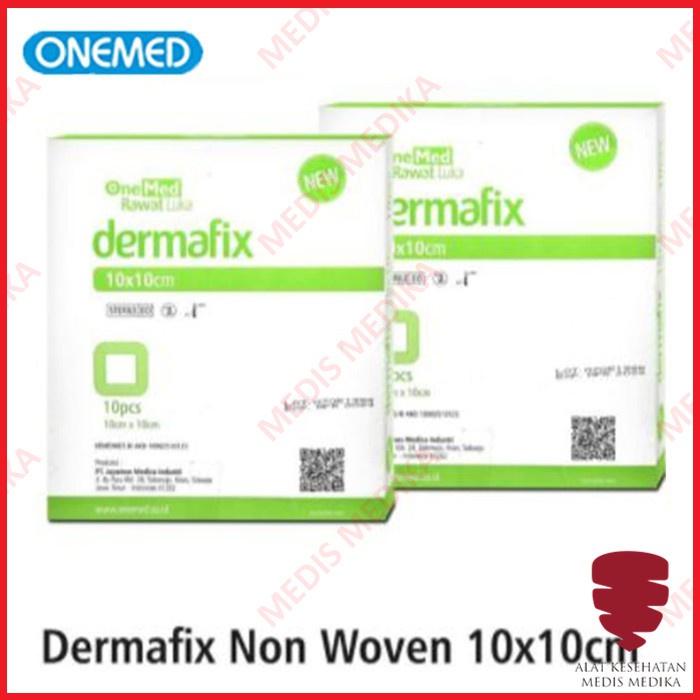 Dermafix Non Woven 10 X 10CM Onemed Plester Luka Alat P3K 10 X 10 CM