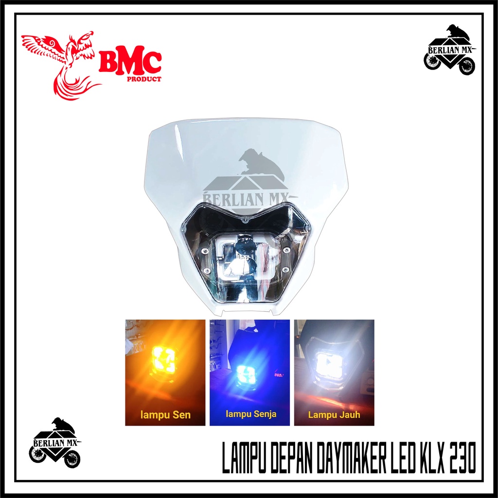 Headlamp reflektor LED DAYMAKER Lampu depan trail klx 230 2022