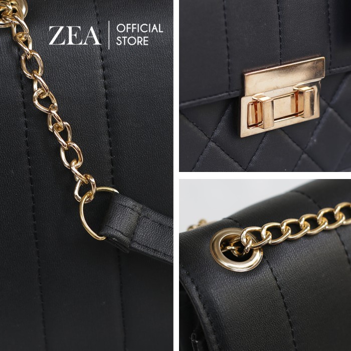 T0P [ZEA OFFICIAL] DK BAG - TAS SELEMPANG WANITA DK - HANDBAG EMBOSS NICE