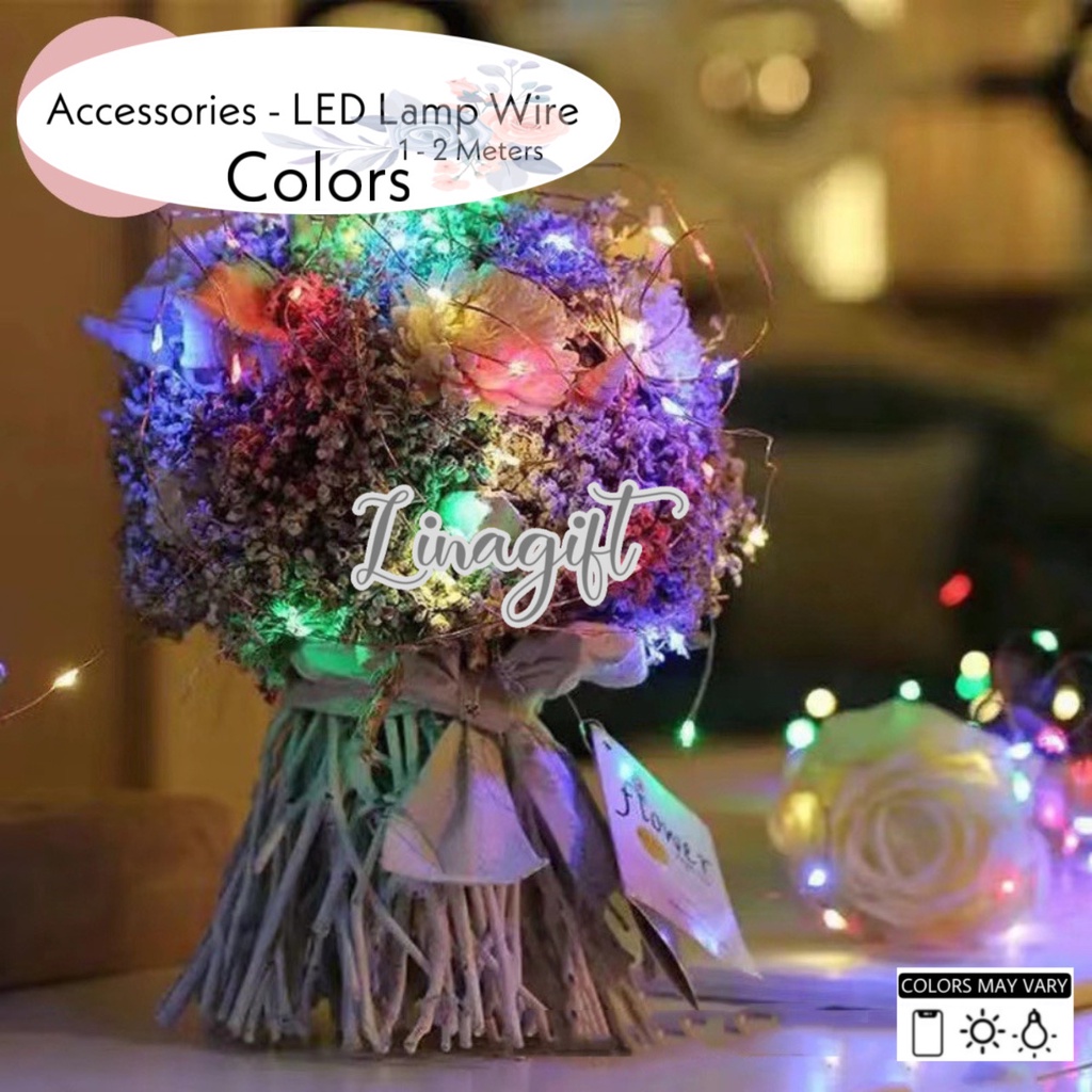 ( 2 Meter ) LAMPU LED HIAS TUMBLR - FREE BATERAI LAMPU KAWAT DEKORASI BOBO BALON PVC LAMPU TUMBLER