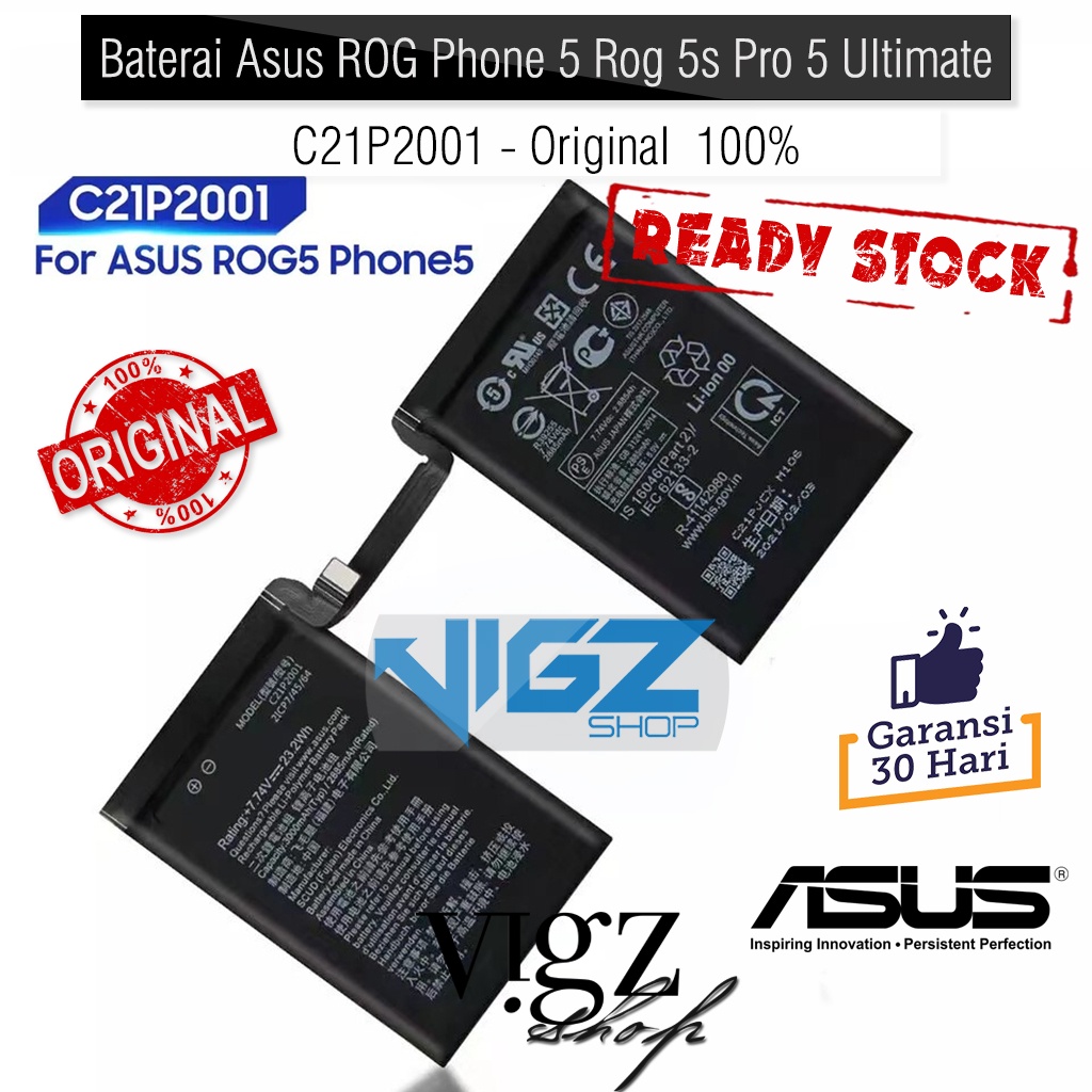 Baterai Asus ROG Phone 5 ROG Phone 5s ROG Phone 5s Pro ROG Phone 5 Ultimate C21P2001 Original