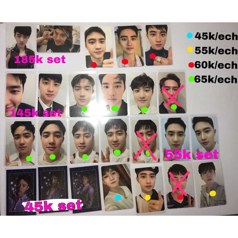 WTS photopack 2022 sealed, season greeting 2022 bene aladin, photocard pc Kyungsoo setengah muka, ma
