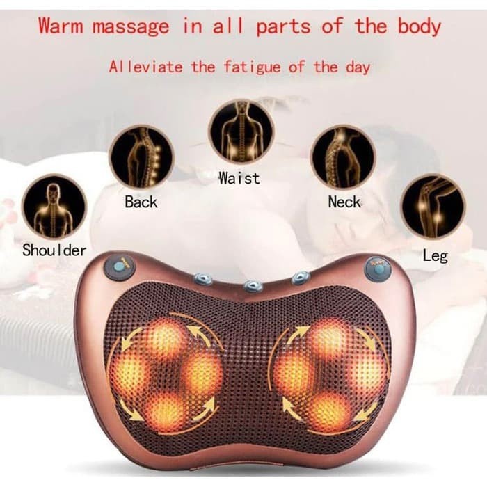 Shiatsu Pillow Alat Pijat Leher Bantal massager cars kesehatan medis