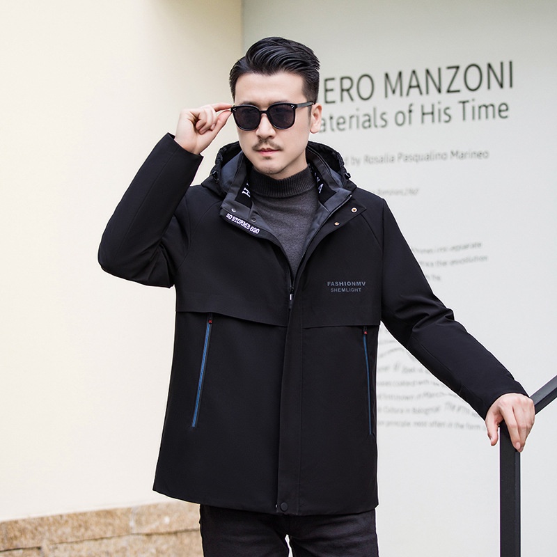 Jaket Pria Bulu Kelinci Liner 2022  Mantel Bulu Panjang Pria  Kulit Mantel Bulu