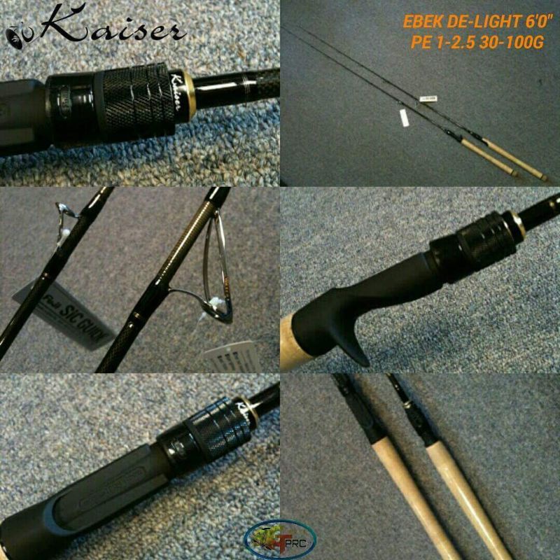 KAISER  EBEK DE-LIGHT 60 PE1-2.5 OH JIGGING ROD