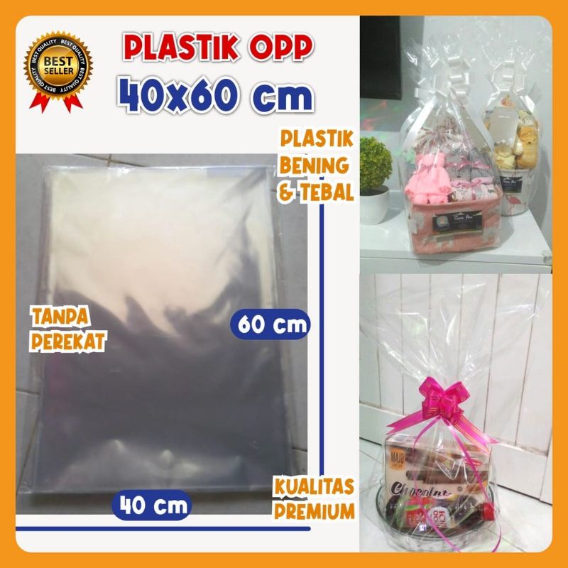 Plastik PARCEL BENTUK KANTONG | Kantong Plastik Hampers Souvernir | Kresek Bening Boneka Jumbo | Pembungkus Kue Hantaran Hadiah | Plastic parsel transparan | plastik opp kaca tanpa lem perekat seal