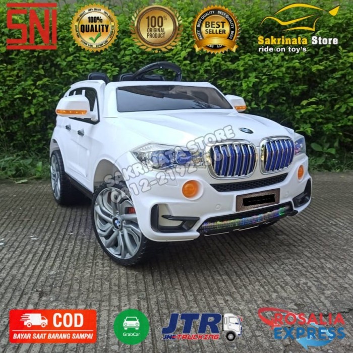 Mobilan aki anak. WHITE BMW X5 EDITION.