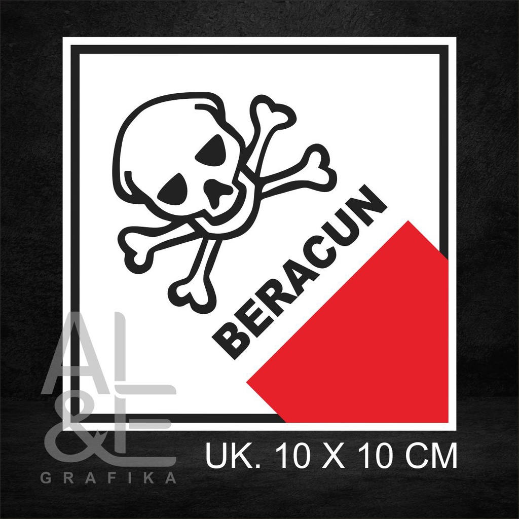 

008 STIKER BERACUN - SIMBOL LIMBAH B3 UK 10X10 CM