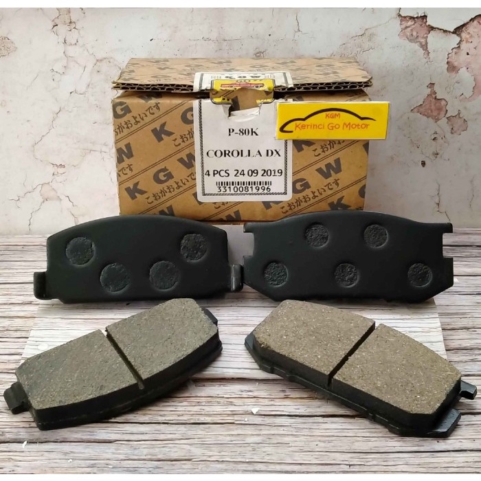 BRAKE PAD KAMPAS REM DEPAN COROLLA DX KE70  CHARMAN 1.6 1981 KGW P-80