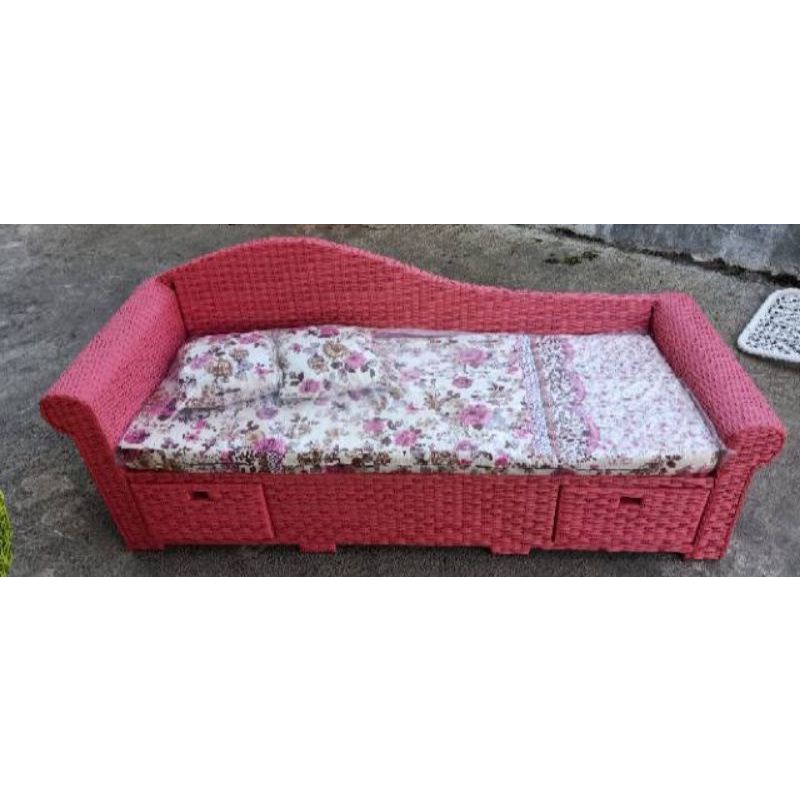 SOFA LIGE ROTAN SINTETIS + CUSHION