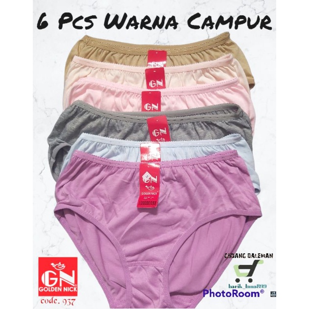 Celana Dalam Wanita CD Golden Nick SET 6pcs-12pcs 937-939-931 CD BEST SELLER -Pakaian Dalam