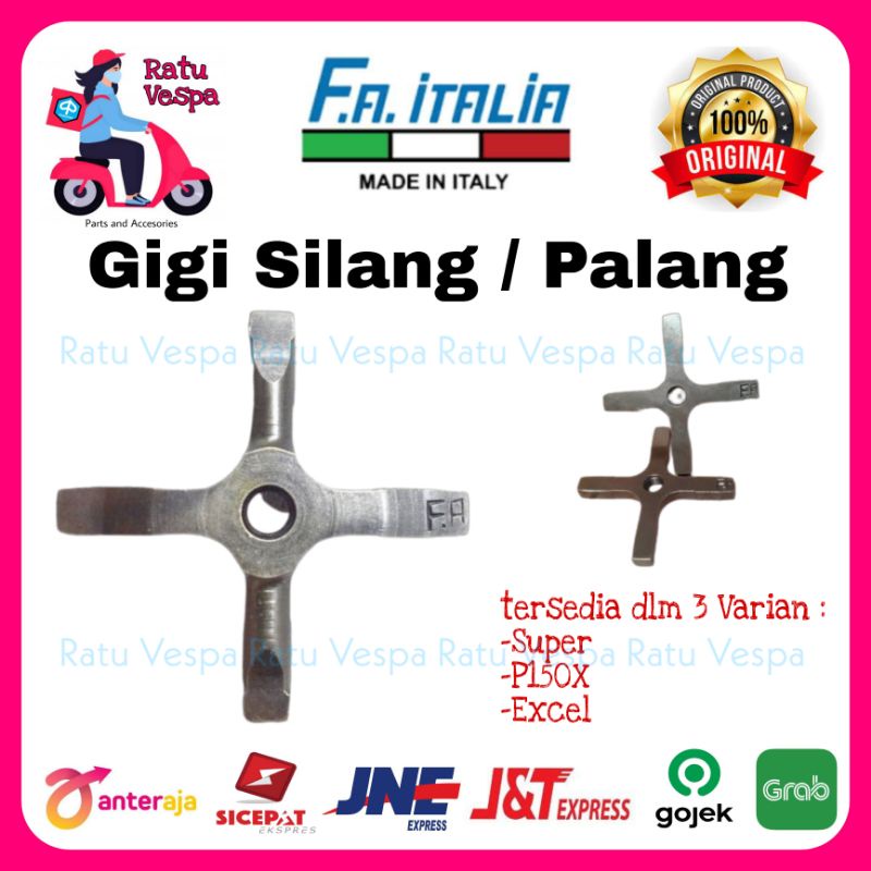 Gigi Silang / Palang Kres FA ITALIAst Vespa Super PX Excel