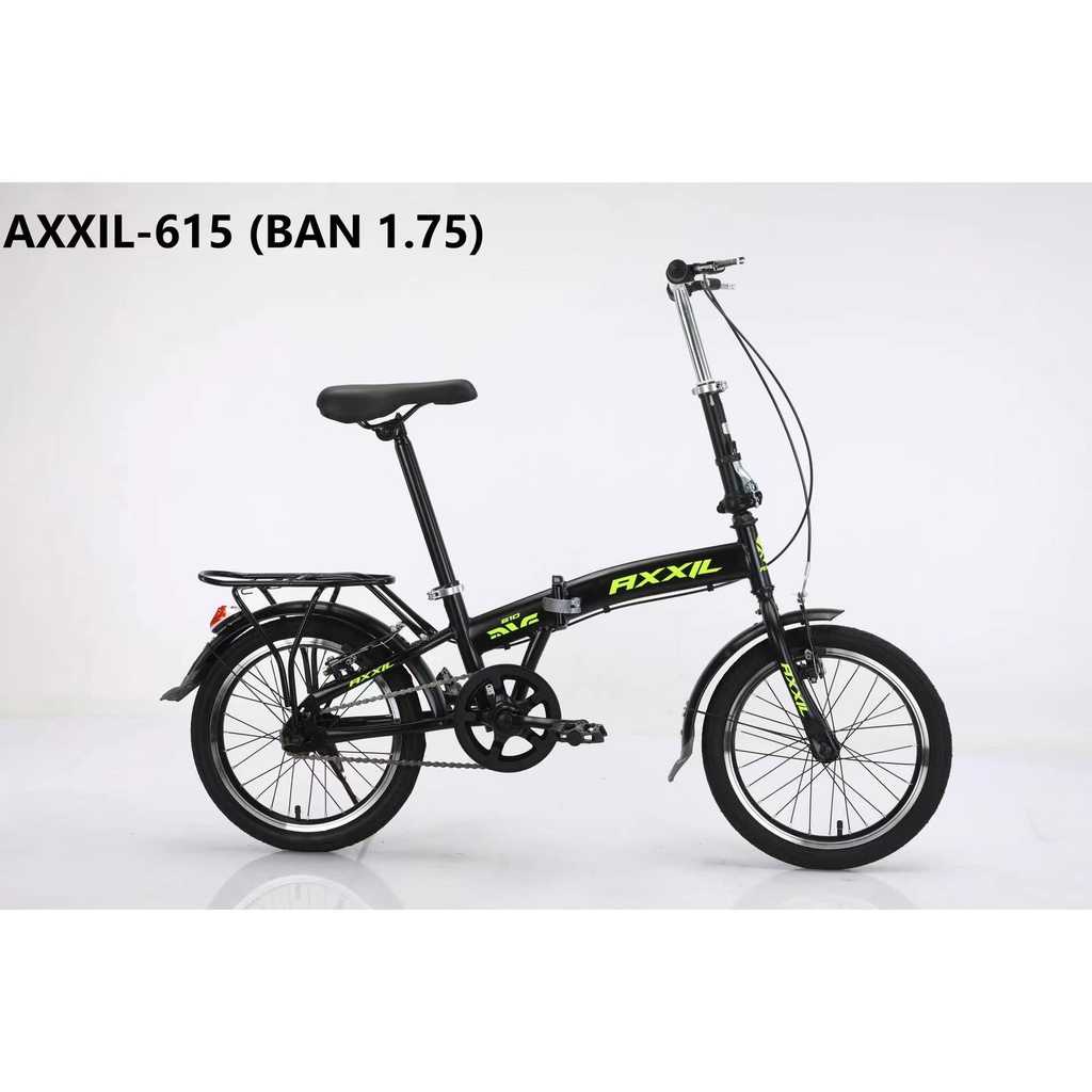 SEPEDA LIPAT AXXIL 20" SINGLE SPEED FOLDING TERMURAH