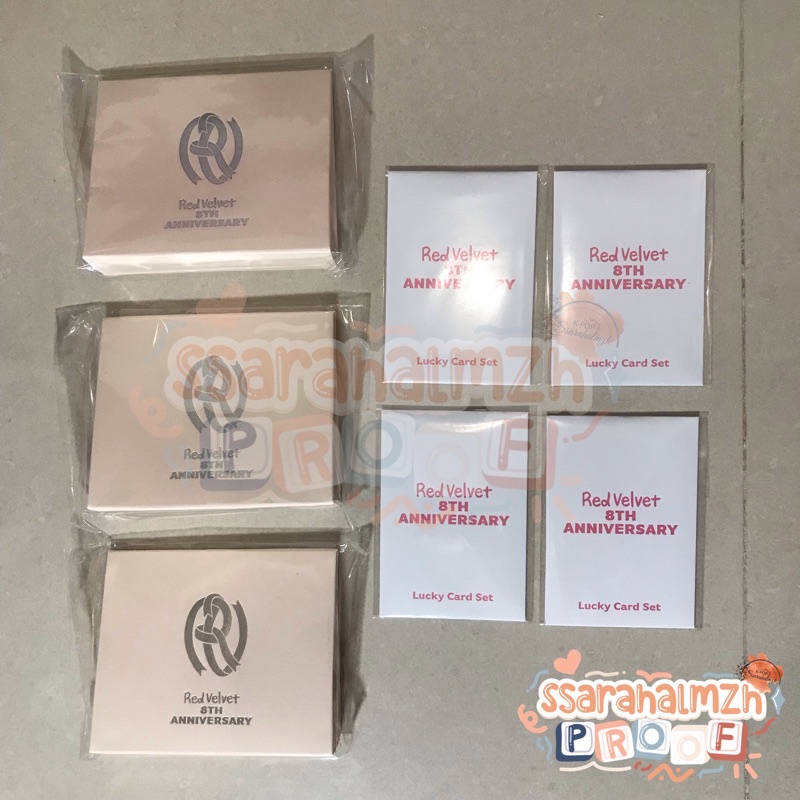 RED VELVET Anniversary MD necklace lucky card irene seulgi wendy
