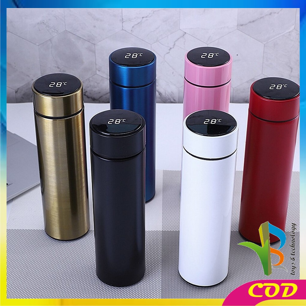 RB-C311 C312 Termos Air Panas Stainless 500ML Termos Suhu Digital Display Temperatur /  Thermos Air Panas Polos / Vacuum Flask Termos Air TAHAN PANAS