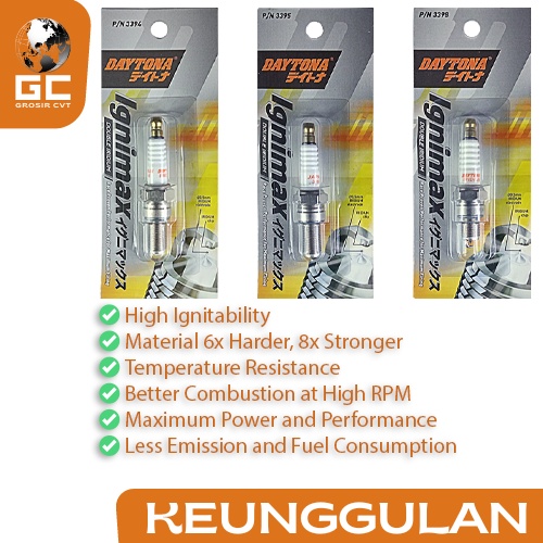 Busi Racing Double Iridium Nmax Satria FU Aerox Jupiter MX Fi Thunder Lexi 125 135 150 155 DAYTONA IGNIMAX 3394