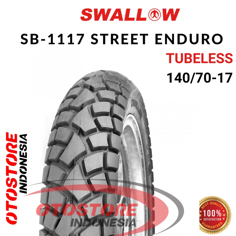 Ban Luar Motor Swallow SB-117 STREET ENDURO 140/70-17 RING 17 Tubeless  ban motor BAN MOTOR SUPRA JU