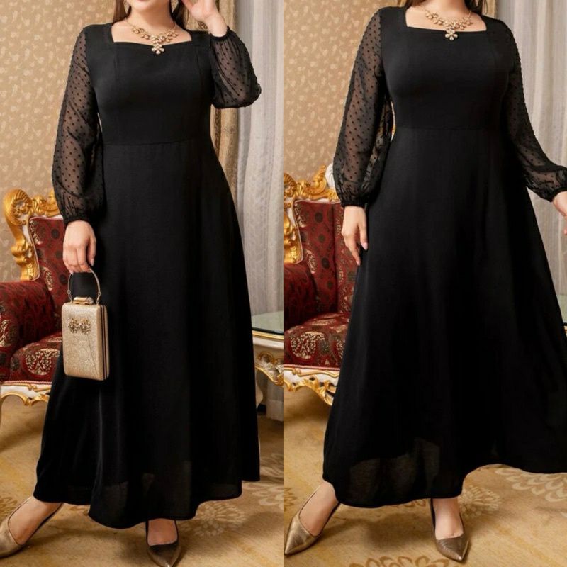 DRESS JUMBO SABRINA TIYAS // DRESS KEKINIAN BIG SIZE