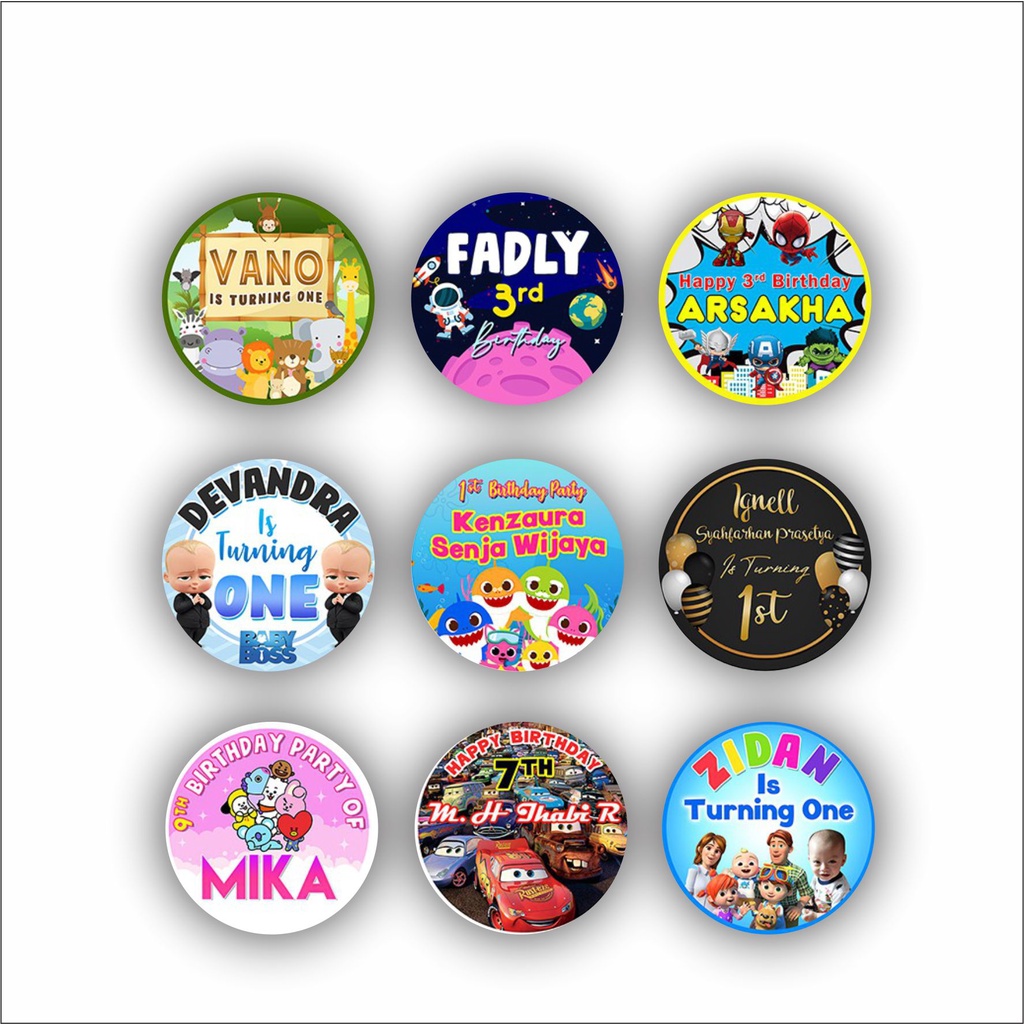 

Sticker Ultah Sticker Nasi Kotak Sticker Bento custom murah FADHILSOUVENIR STIKER