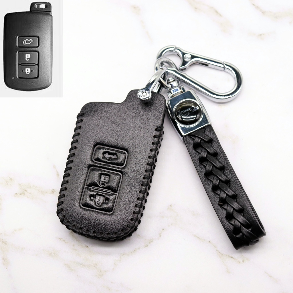 Casing Kunci Remote Mobil Bahan Kulit Untuk Toyota Alphard Vellfire 2015 2017 2018