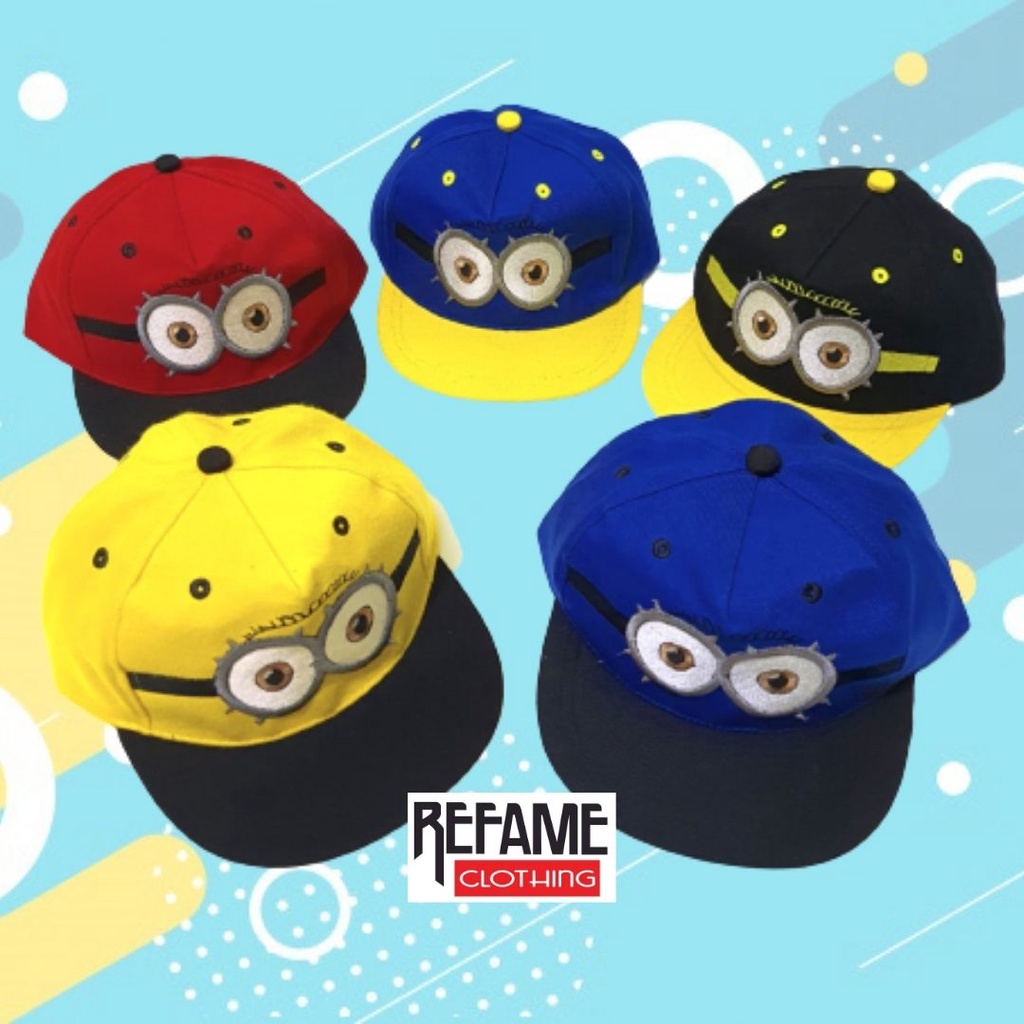 Topi Anak Snapback Minion Kids