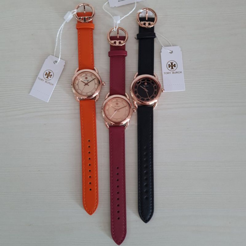 Jam tangan Fashion wanita TB TORY BURCH TBW 7213 TBW7213 Leather Quartz