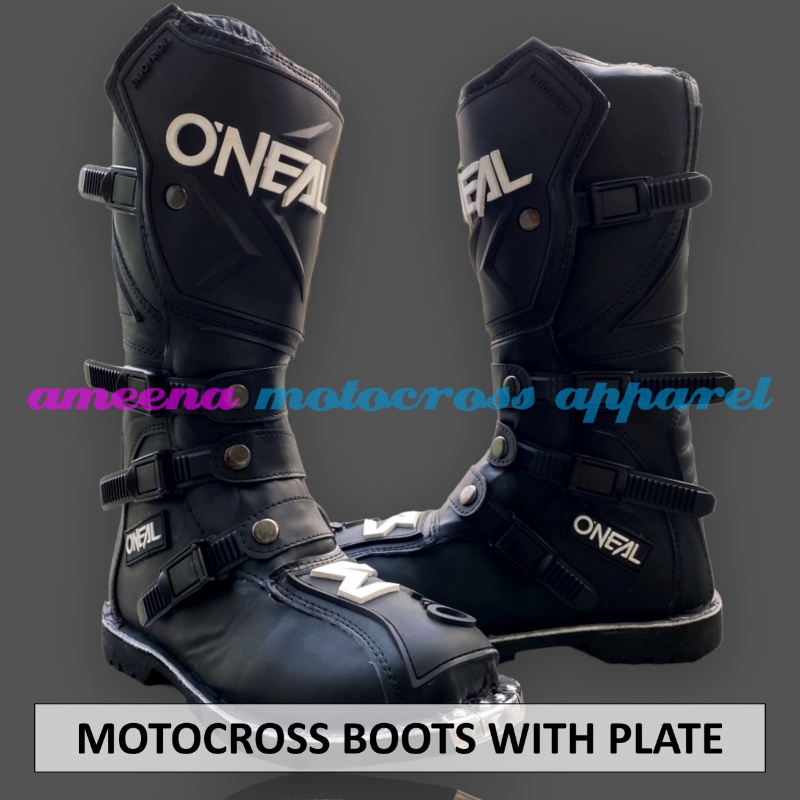 Sepatu MX Boots with Protector - Sepatu Trail - Sepatu Motocross - Sepatu Enduro - Sepatu Adventure - 001