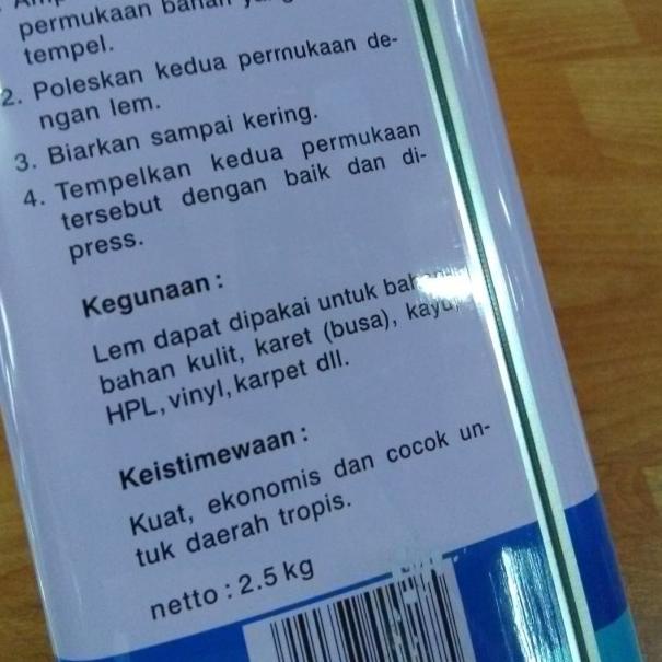 

LEM KUNING SERBAGUNA FOX BIRU 1 GALON (ISI NETTO 2.5KG 2.5 KG)