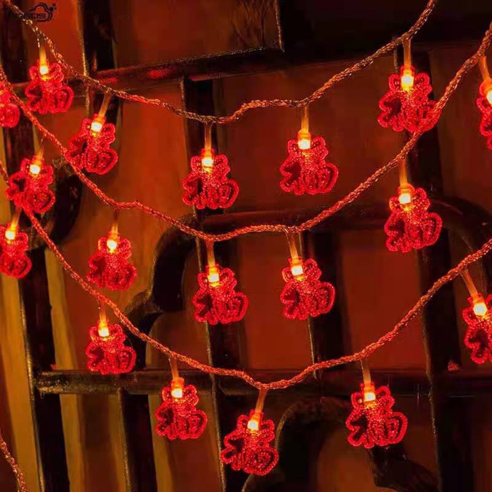 Lampu string LED 1.5M Bentuk Ikan Warna Merah Untuk Dekorasi Taman