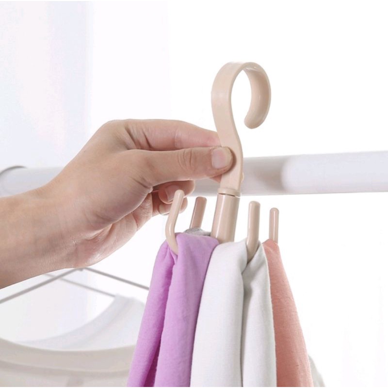 US069 Hanger Gantungan Putar 4 Kait Serbaguna By Toko Haji Usman