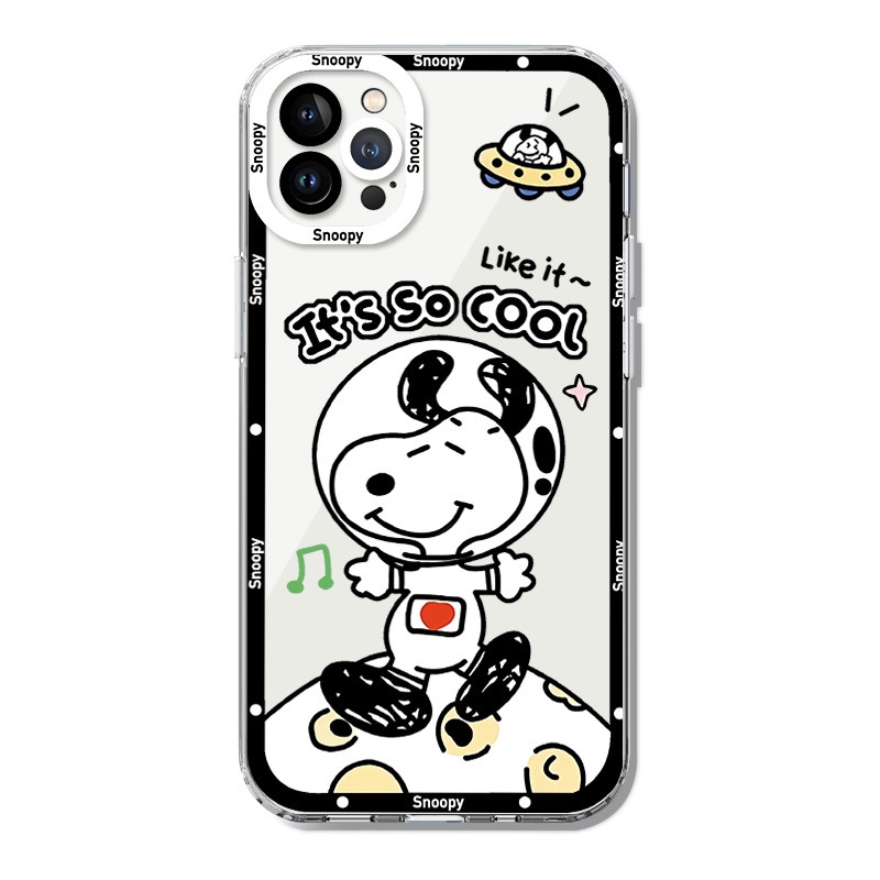 Soft Case Silikon Motif Snoopy Dog Untuk iPhone 11 12 13 PRO MAX 13mini 7 8PLUS 7 8 SE 2020 6 S PLUS