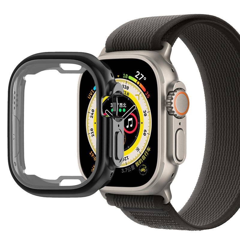 Case Pelindung Layar Full Cover 360 Derajat Bahan TPU Lembut Untuk Apple Watch Ultra 49mm