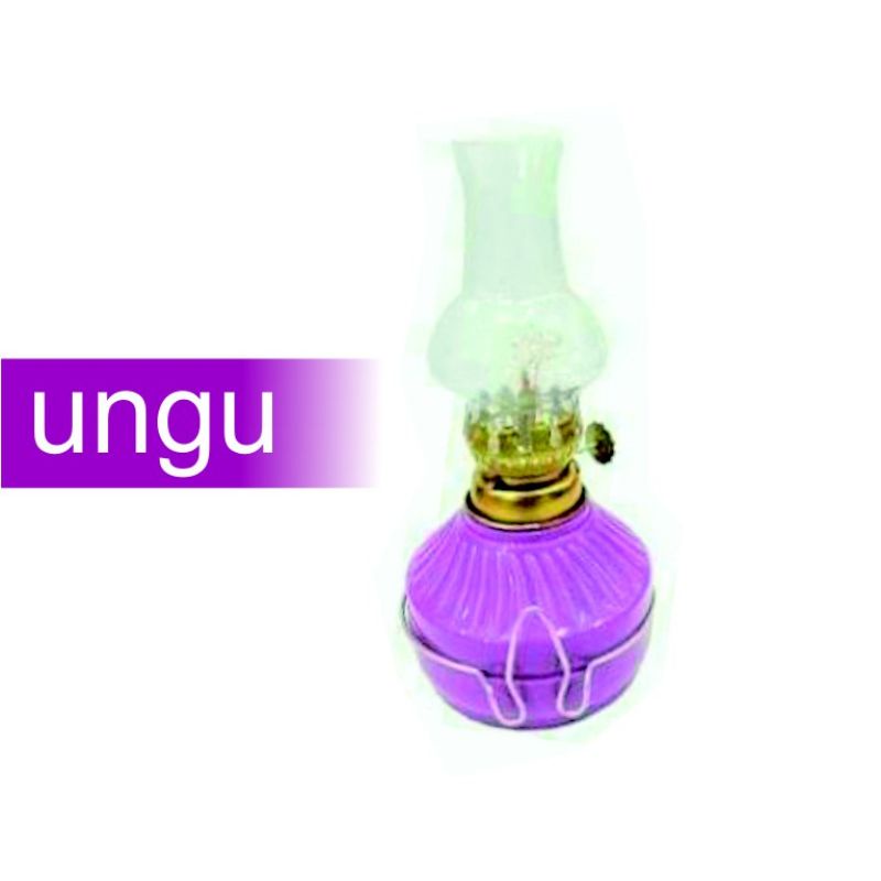 Lampu teplok kawat LED1 WARNA UNGU - lampu teplok baterai - lampu emergency