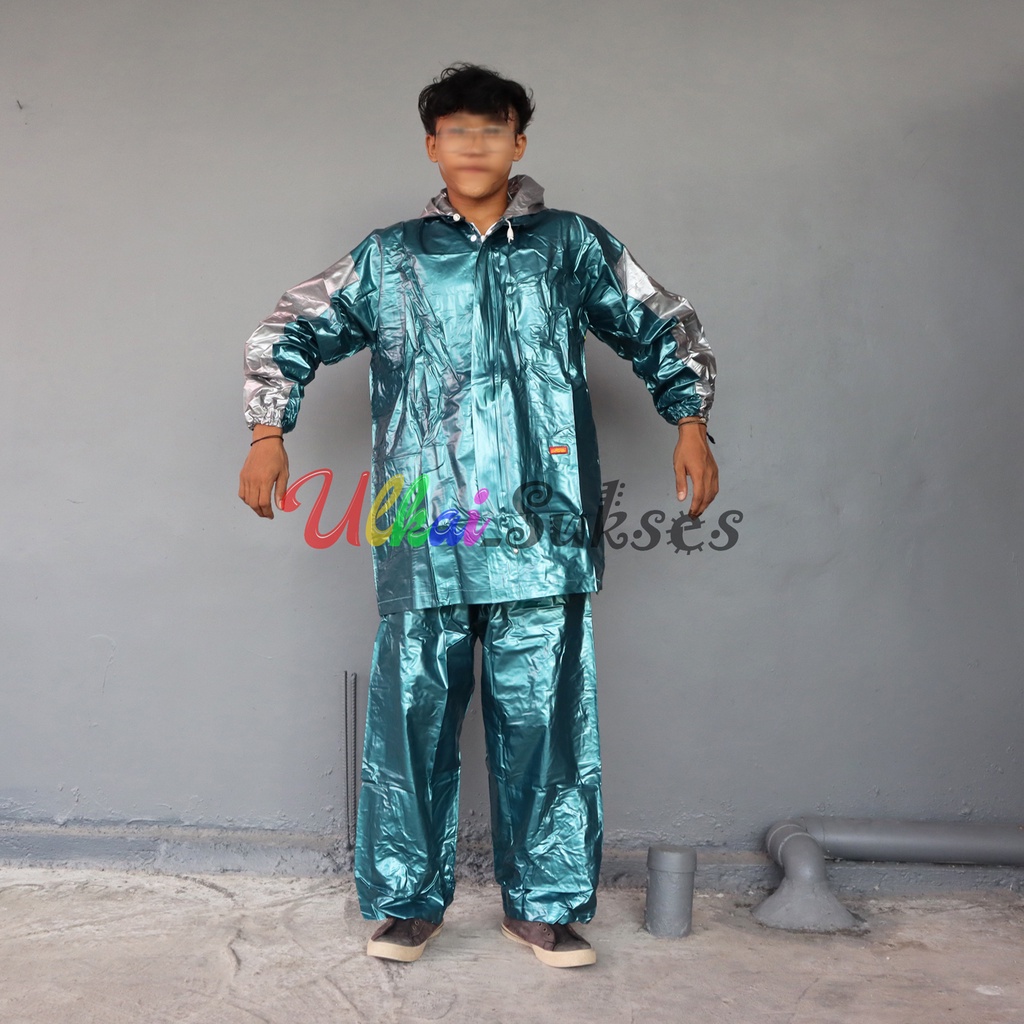 Jas Hujan Raincoat Jas Hujan Setelan Jaket Celana Top Gear Mantel Hujan Elmondo Dewasa l Pria l Wanita Anti Tembus Dan Bau Elastis Best Quality