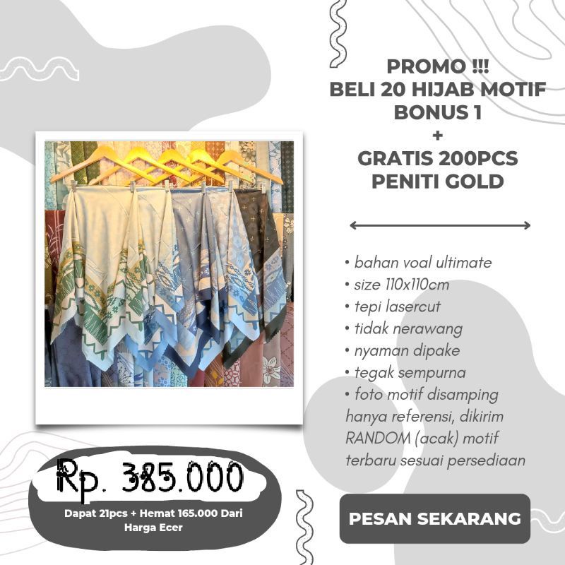 paket usaha hijab motif voal