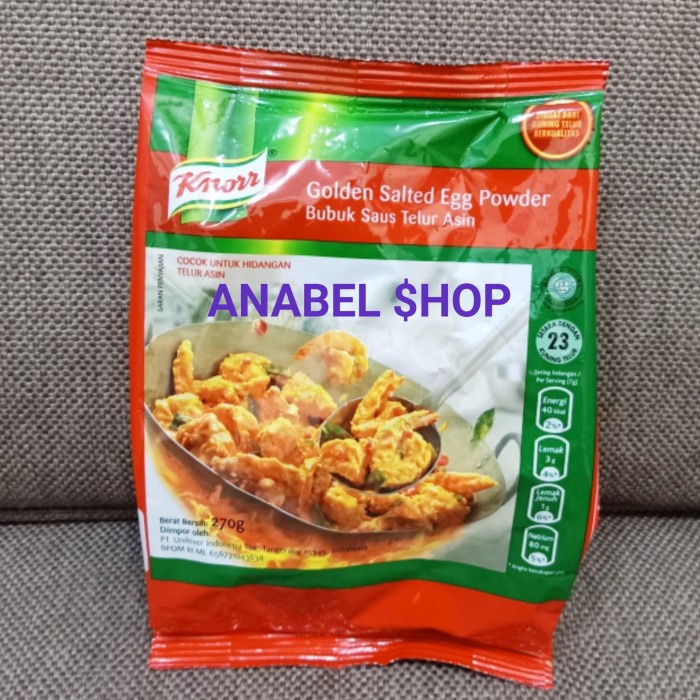 

KNORR GOLDEN SALTED EGG POWDER KNOR BUMBU SAUS TELUR ASIN KNOOR