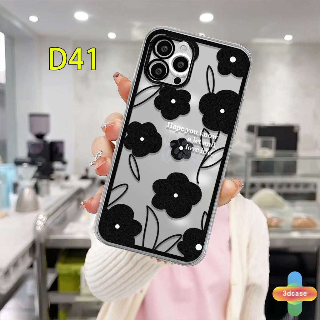Soft Case TPU Motif Kupu-Kupu Hitam Untuk For IPhone 11 12 13 PRO MAX 6 7 6S 8 Plus X XR XS MAX 11 12 13 Se 2020 6SPlus 7Plus 6Plus 8Plus XSMAX A15 A16 A9 A5 A7 A5S Y12 Y20 Y15S A12 A03