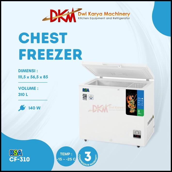 Diskon Freezer Box Rsa Cf-310/Chest Freezer 300Liter Cf 310 Rsa/Frozen Food