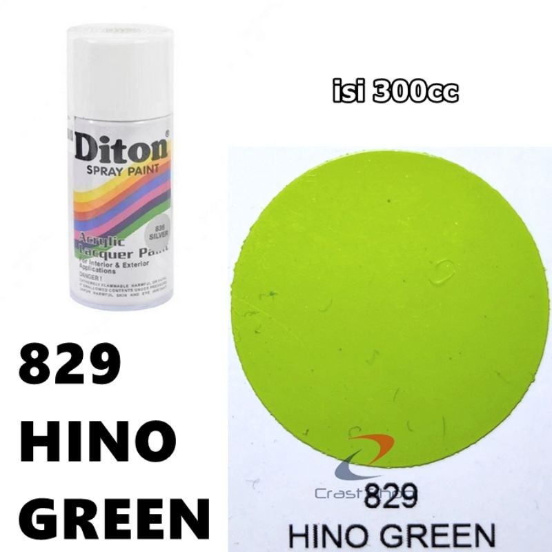 Cat Pilox Diton Hino Green 829 300cc Warna Hijau Muda Sepeda Motor Mobil Velg Mesin Helm