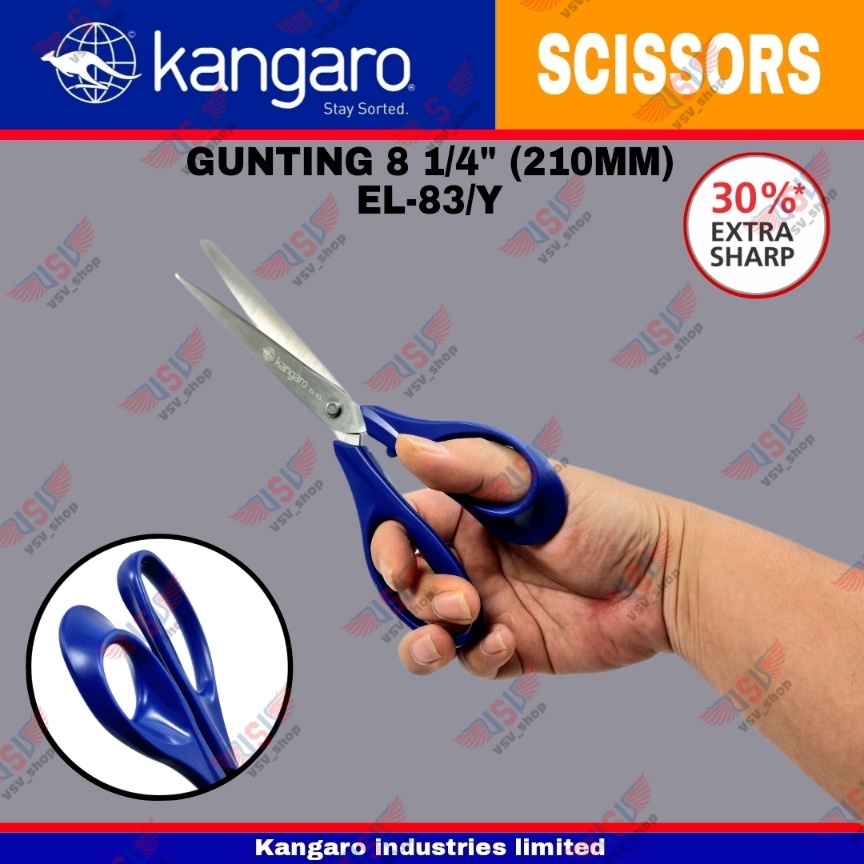 Gunting kain/ Gunting kertas / Gunting Stainless Steel 210mm Scissors