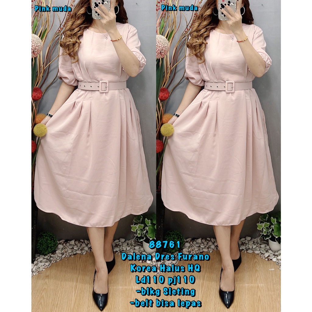 Yoirashoppu 171122 - BK 88761c Dalena Dres Furano Korea Halus HQ