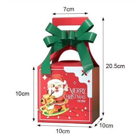 

Box Natal Mini Jinjing Kubus + Pita Kotak Dus Sovenir Santa Christmas Bingkisan
