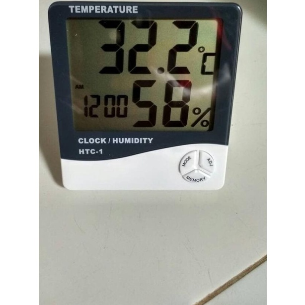 TERMOMETER SUHU RUANGAN HTC-1/THERMOMETER HYGROMETER HTC 1 DIGITAL