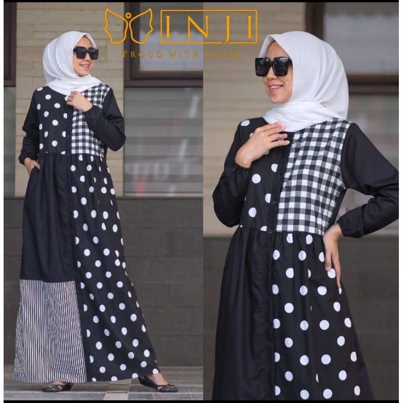 Gamis Katun INJI dan MIKUNIKU ORIGINAL