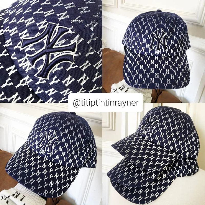 TOPI MLB KOREA NY NAVY BLUE GRADASI