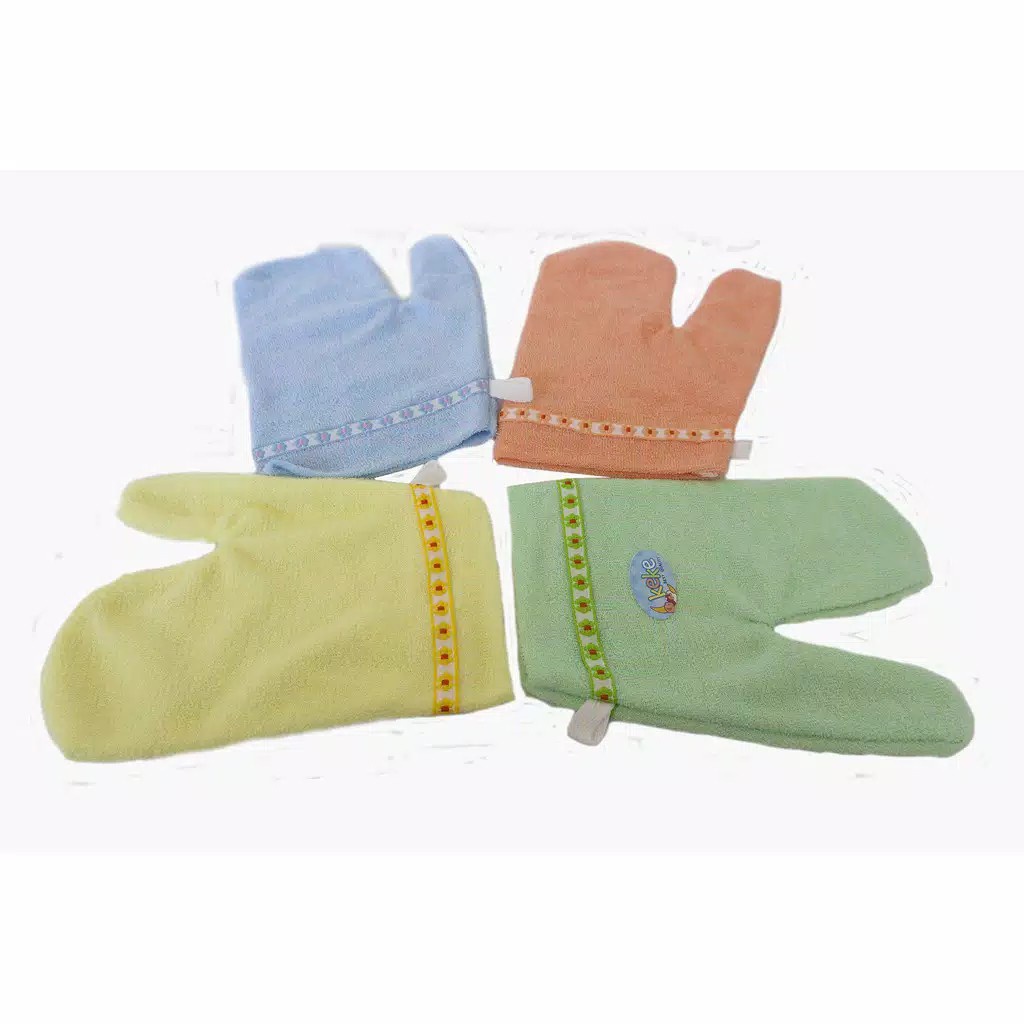 1 Pcs Premium WASHMITT BAMBOO  wash mitt washlab JEMPOL Little Palmerhaus waslap anak / waslap bayi