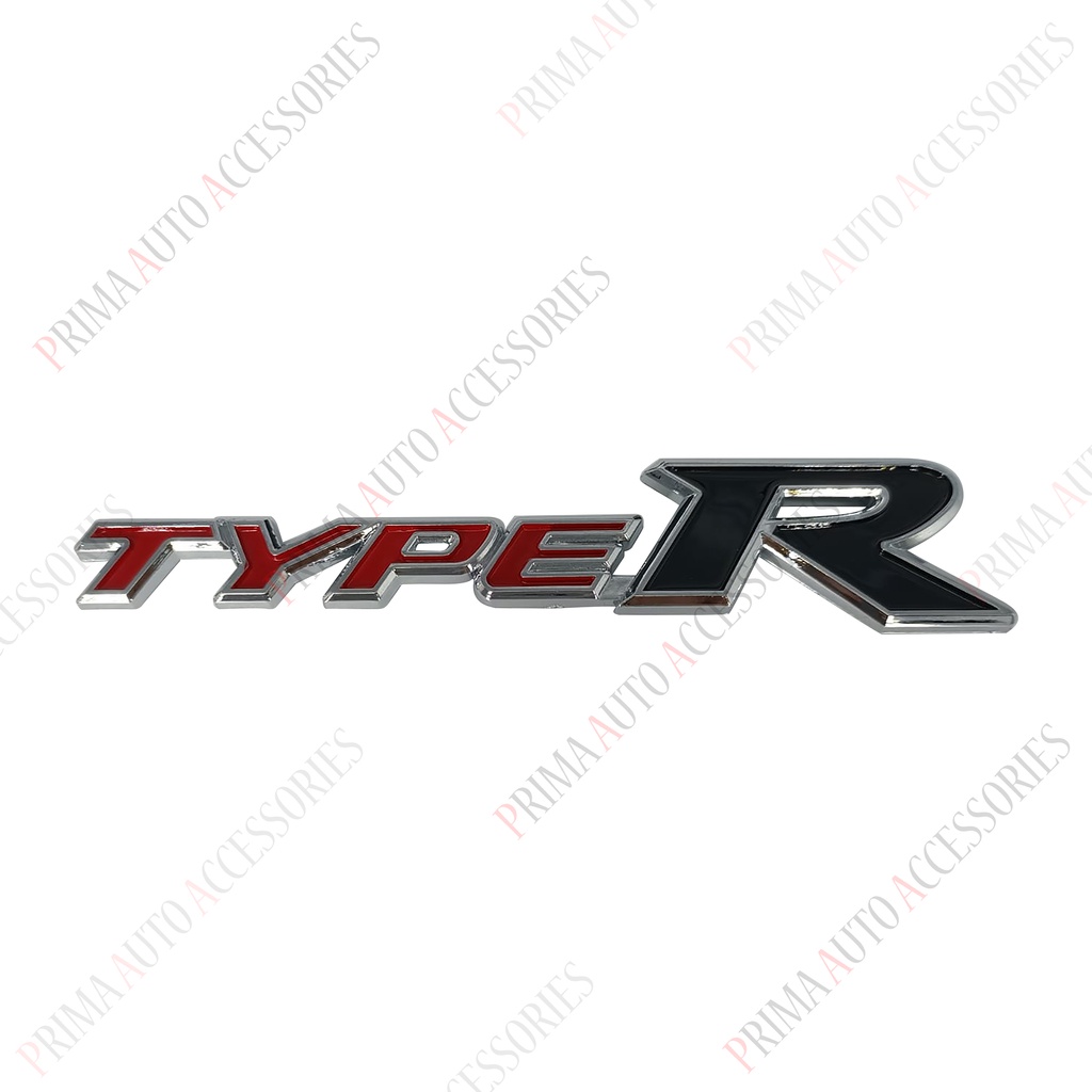 Emblem Mobil Honda Tulisan TYPE R 15 cm