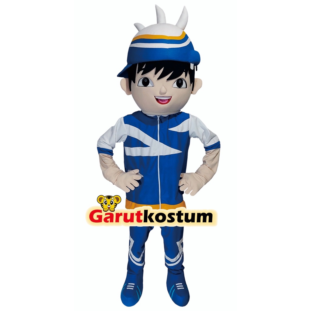 Kostum maskot badut karakter boboiboy angin taufan dewasa lucu costume